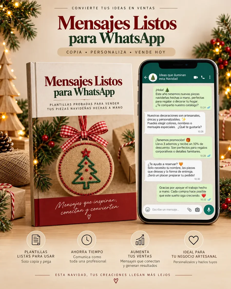 Mockup · Mensajes Listos para WhatsApp
